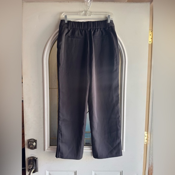 Quince Stretch Crepe Paperbag Pants in black size 8 - Picture 13 of 16